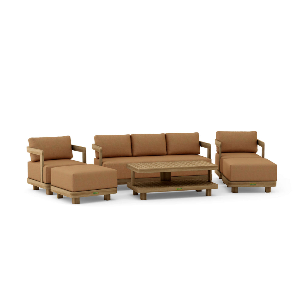Canvas Teak cushion