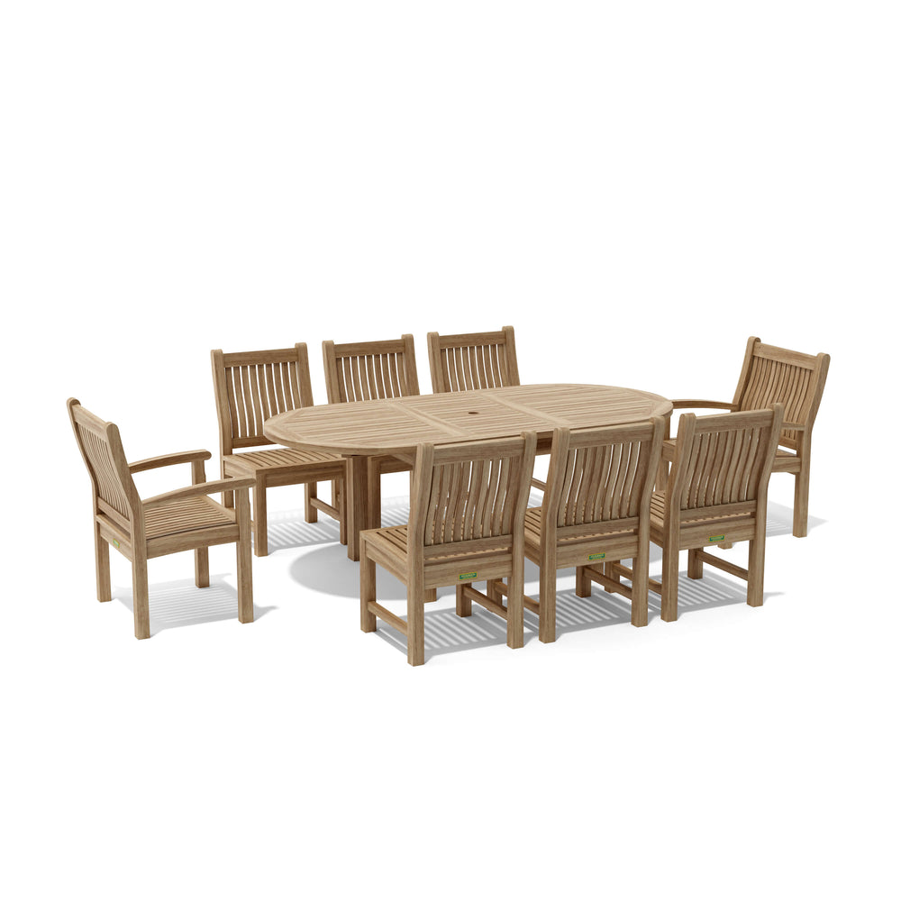 Bahama Sahara 9-Piece 78" Oval Dining Set - image 2