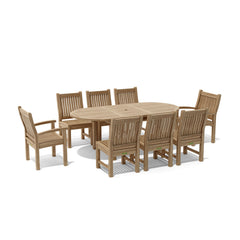 Bahama Sahara 9-Piece 78" Oval Dining Set - image 2