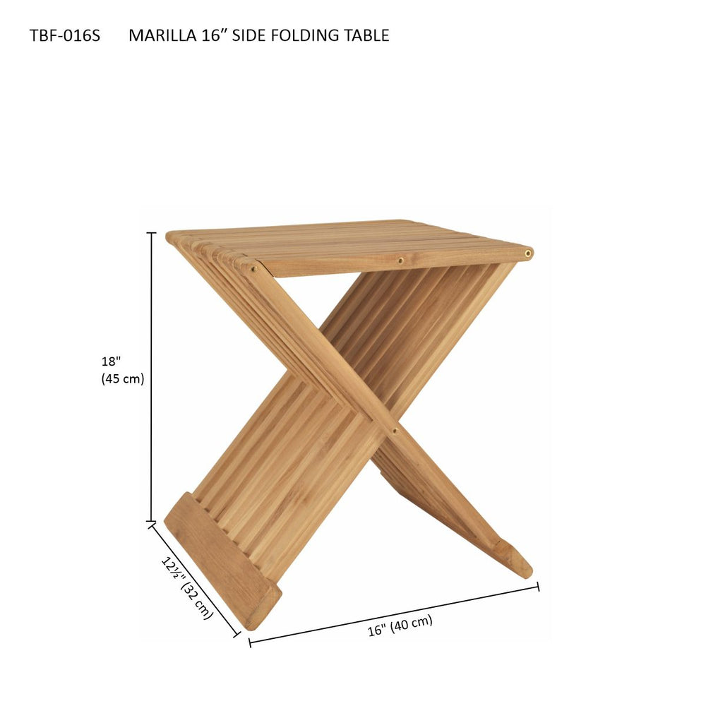 Marilla 16" Side Folding Table - image 6