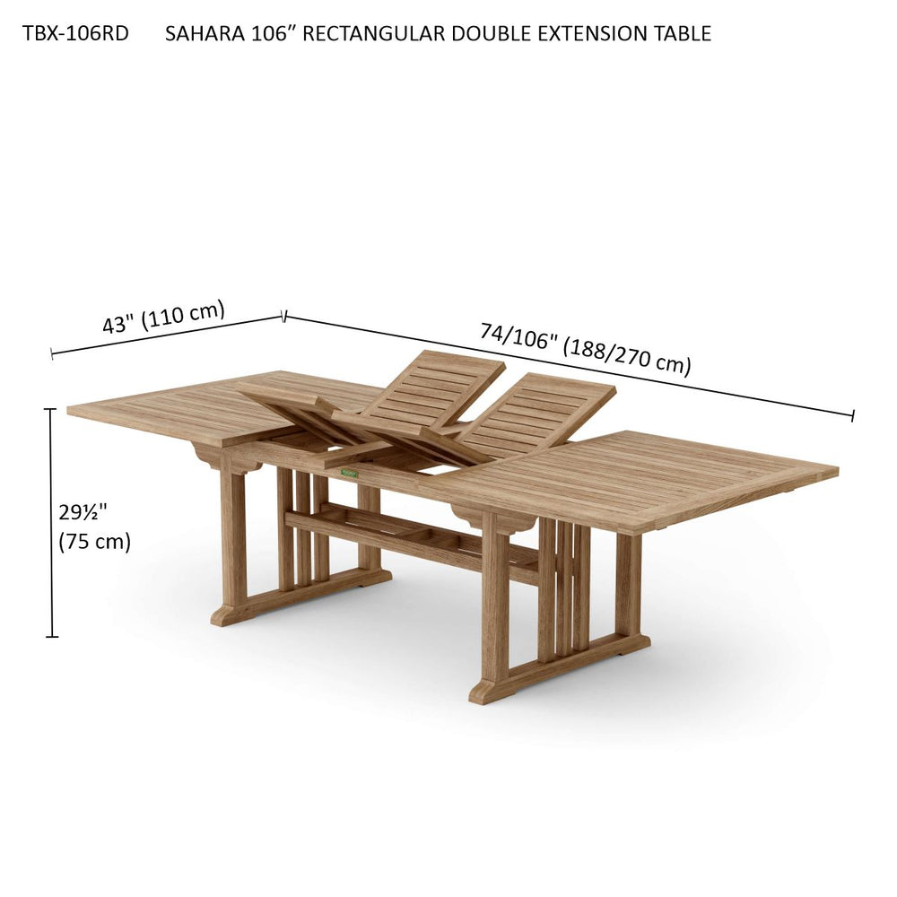Sahara 106" Rectangular Double Ext. Table - image 5