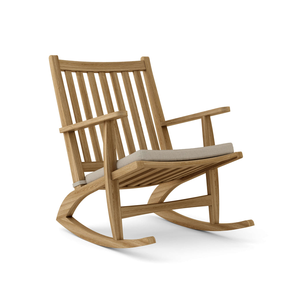 Modern Rocking Armchair - Cast Ash cushion