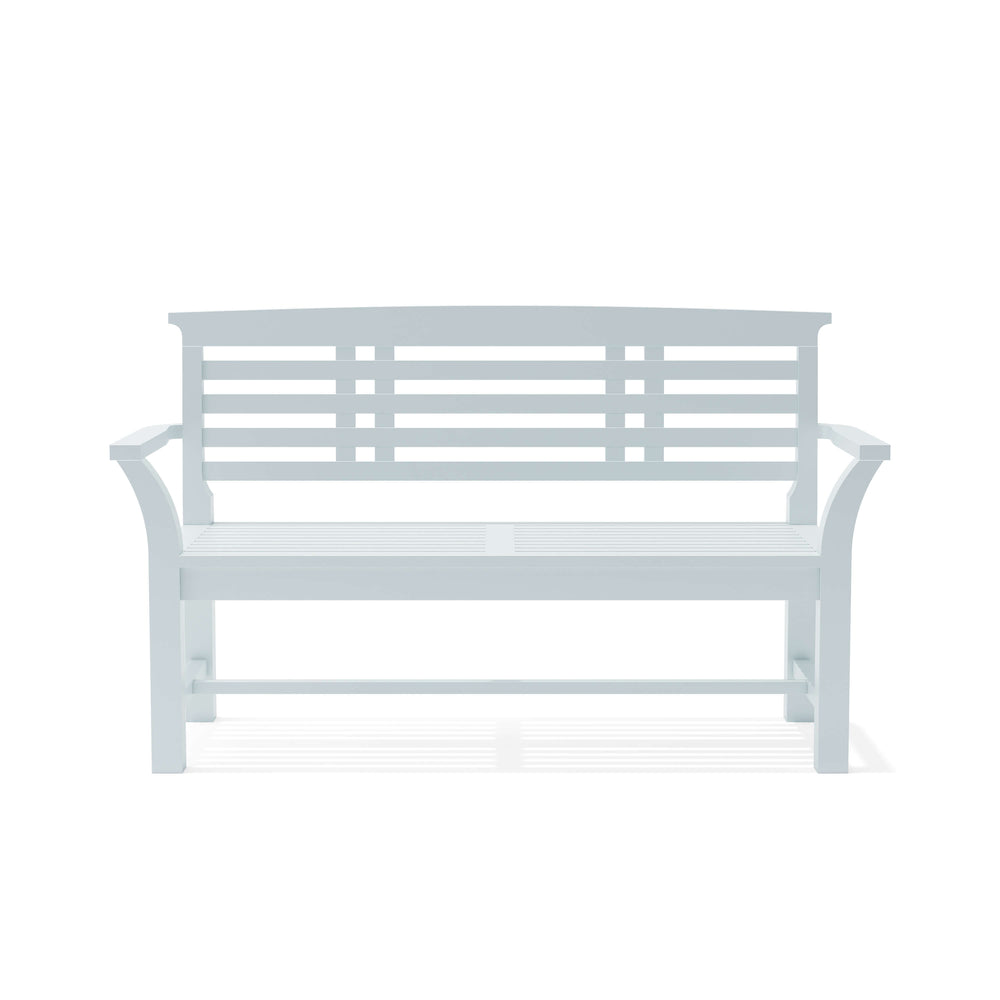 Sakura 2-Seater Teak Bench In White Finish - image 6