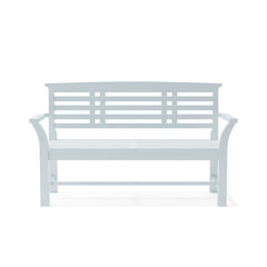 Sakura 2-Seater Teak Bench In White Finish - image 6
