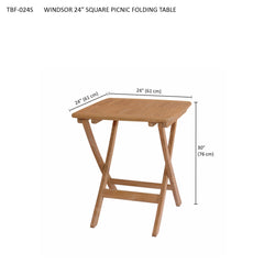 Windsor 24" Square Picnic Folding Table - image 6