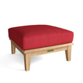 Brianna Ottoman + Cushion in Teak