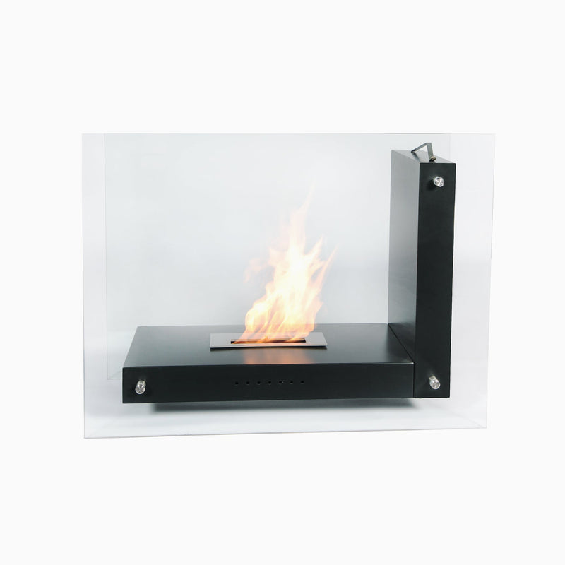 The Bio Flame Allure freestanding ventless ethanol fireplace