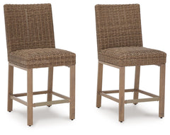Walton Bridge - Driftwood - 5 Pc. - Square Dining Table W/Fire Pit, 4 Barstools