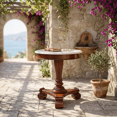 Bella Side Table w/ Marble Top