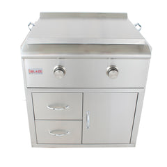Blaze 30" Gas Griddle Stainless Steel Grill Cart - SKU: BLZ-GRIDDLE-CT-SC