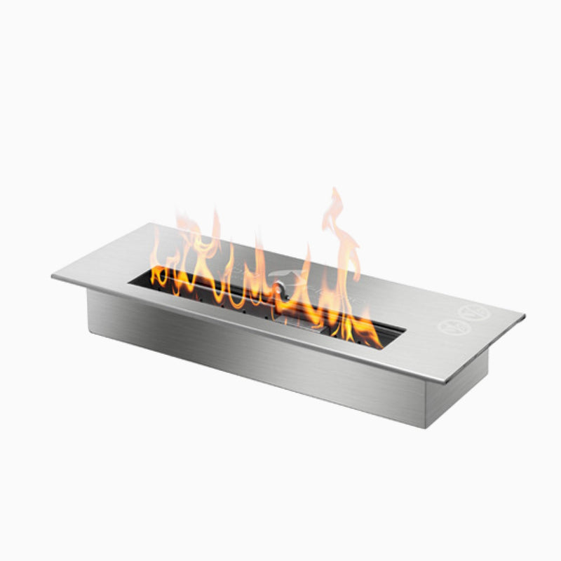 The Bio Flame 13-inch ventless ethanol burner in stainless steel