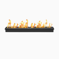 The Bio Flame 60-inch linear ventless ethanol burner in black