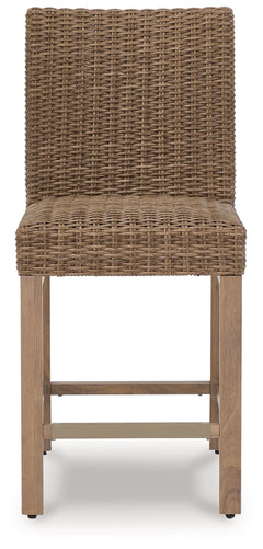 Walton Bridge - Driftwood - 5 Pc. - Square Dining Table W/Fire Pit, 4 Barstools