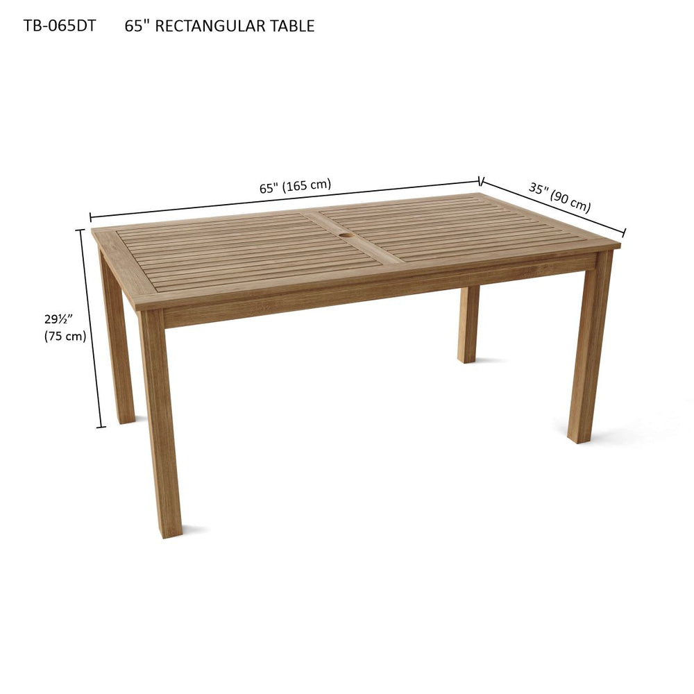 Bahama 65" Rectangular Table - image 2