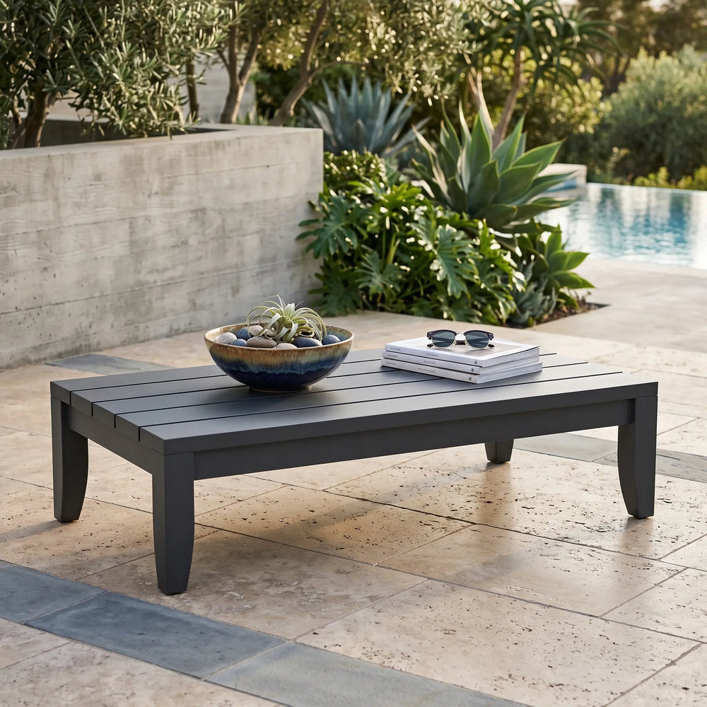 Coronado Aluminum Rectangular Coffee Table