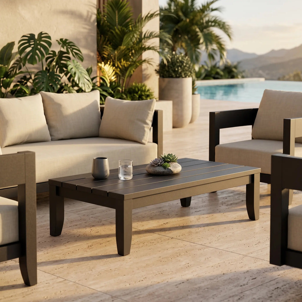 Coronado Aluminum Rectangular Coffee Table
