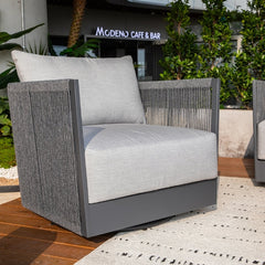 Elementi Capri Rope Swivel Chair OS2503W