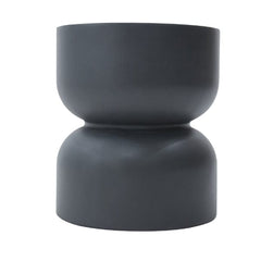 Elementi Chronos 17.7" Round Concrete Side Table FEG07