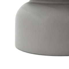 Elementi Chronos 17.7" Round Concrete Side Table FEG07