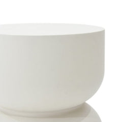 Elementi Chronos 17.7" Round Concrete Side Table FEG07