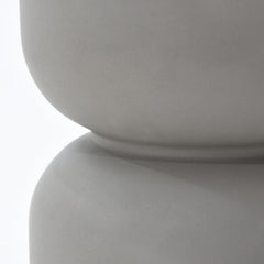 Elementi Chronos 17.7" Round Concrete Side Table FEG07