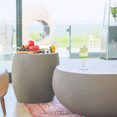 Elementi Ikaria 19" Cobble Side Table FEG04