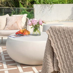 Elementi Ikaria 42" Cobbly Concrete Coffee Table FCG09