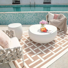 Elementi Ikaria 42" Cobbly Concrete Coffee Table FCG09