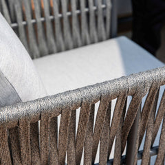 Elementi Laguna Aluminum Lounge Chair - Wicker Armrests OS2506S