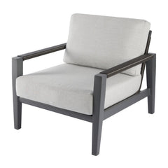 Elementi Laguna Aluminum Lounge Chair - Wicker Armrests OS2506S