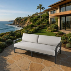 Elementi Laguna Outdoor Aluminum 3-Seat Sofa with Sunbrella Cushions OS2506T