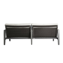 Elementi Laguna Outdoor Aluminum 3-Seat Sofa with Sunbrella Cushions OS2506T