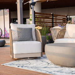 Elementi Malibu Rope Swivel Chair OS2502W