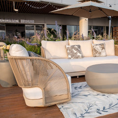 Elementi Malibu Rope Swivel Chair OS2502W
