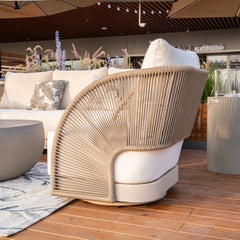 Elementi Malibu Rope Swivel Chair OS2502W