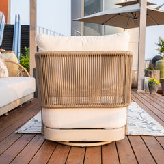 Elementi Malibu Rope Swivel Chair OS2502W