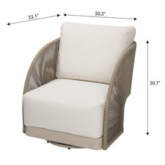 Elementi Malibu Rope Swivel Chair OS2502W