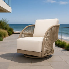 Elementi Malibu Rope Swivel Chair OS2502W
