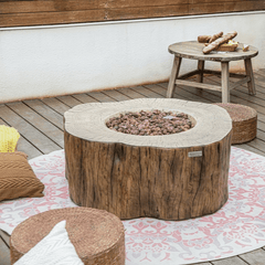 Elementi Manchester Fire Pit - 42 Inch Concrete Fire Table