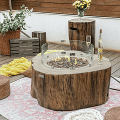 Elementi Manchester Fire Pit - 42 Inch Concrete Fire Table