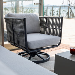 Elementi Milano Rope Swivel Chair OS2504W