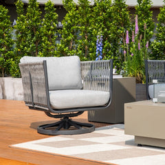 Elementi Milano Rope Swivel Chair OS2504W
