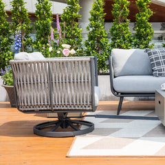 Elementi Milano Rope Swivel Chair OS2504W