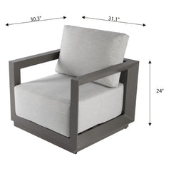 Elementi Newport Aluminum Lounge Chair OS2505S
