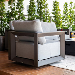 Elementi Newport Aluminum Swivel Chair OS2505W