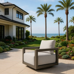 Elementi Newport Aluminum Swivel Chair OS2505W