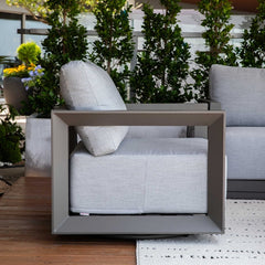 Elementi Newport Aluminum Swivel Chair OS2505W