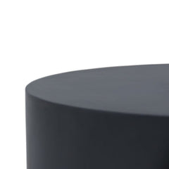 Elementi Rome 34" Round Concrete Coffee Table FCG08