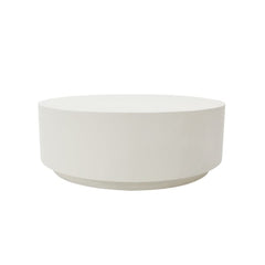Elementi Rome 40" Round Concrete Coffee Table FCG07