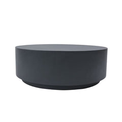 Elementi Rome 40" Round Concrete Coffee Table FCG07